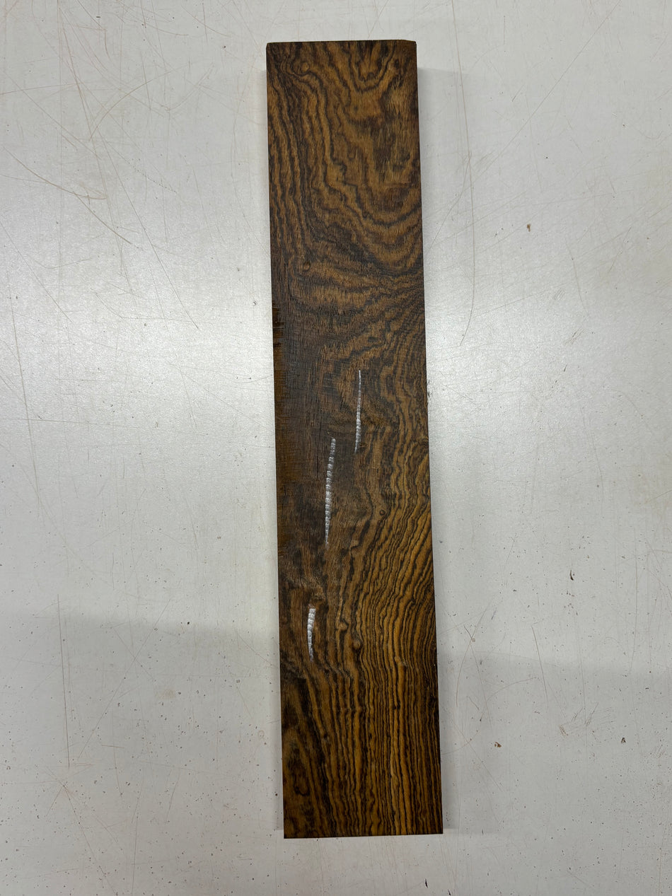 1 Piece, Bocote Lumber Board Blank 18"x3-1/2"x 1"#5754