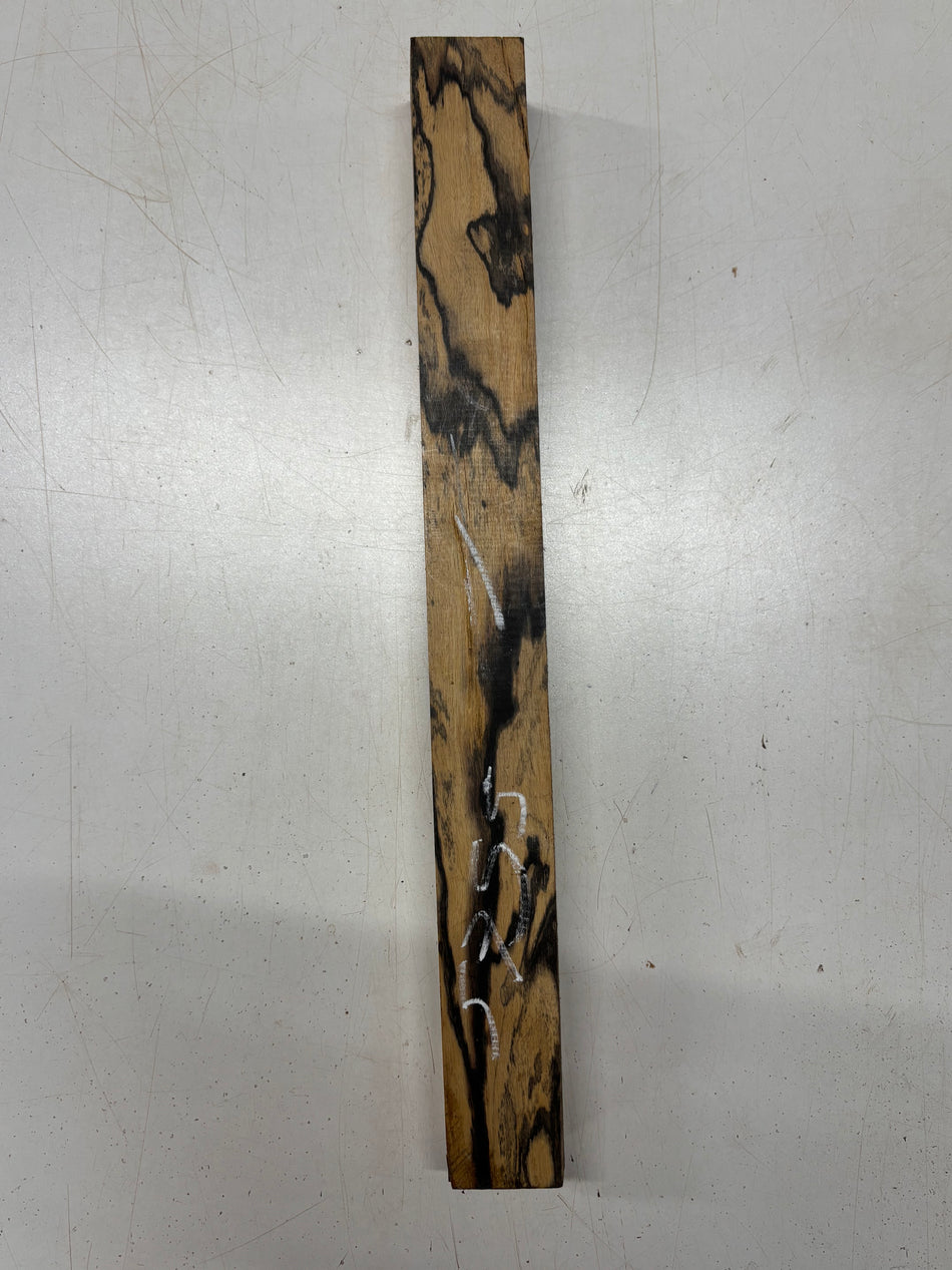 1 Piece, Black And White Ebony Turning Wood Blank  18"x1-3/4"x1-3/4"#5755