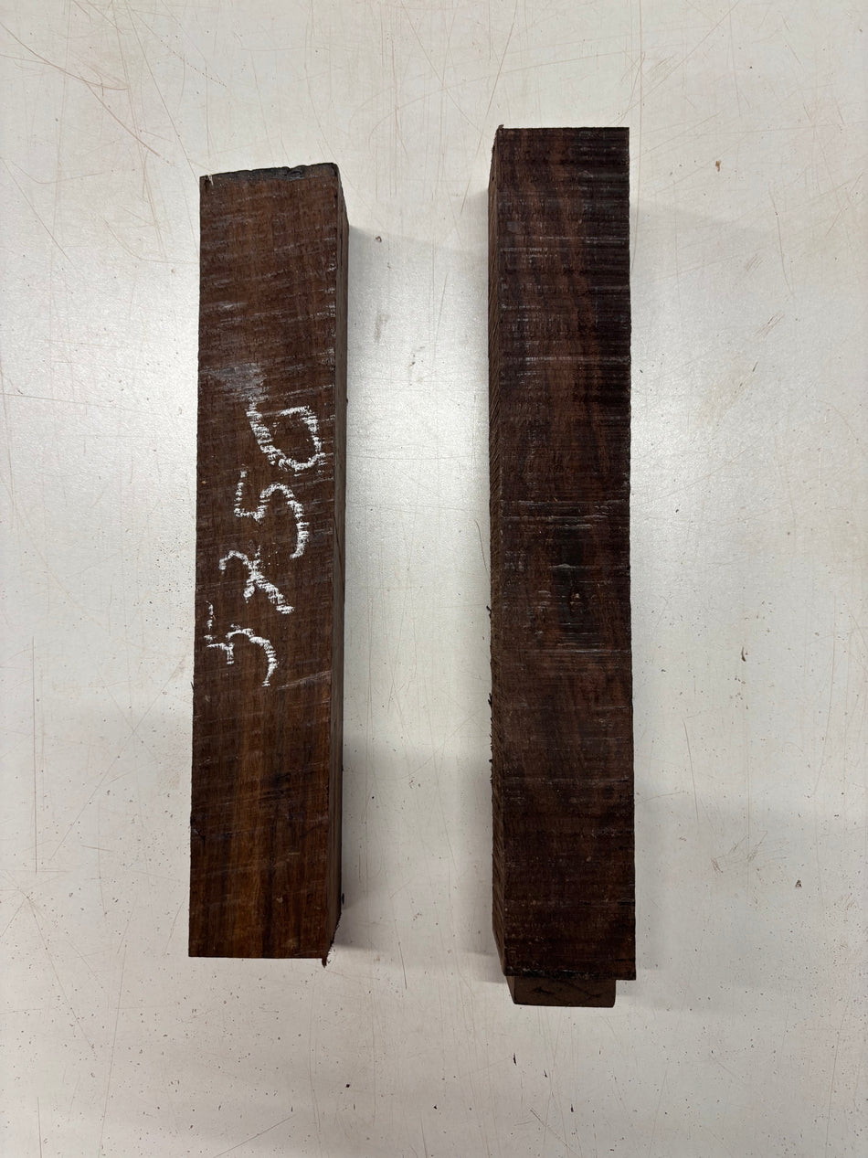 2 Pack, Indian Rosewood Turning Wood Blank  11-3/4"x2"x2"#5756