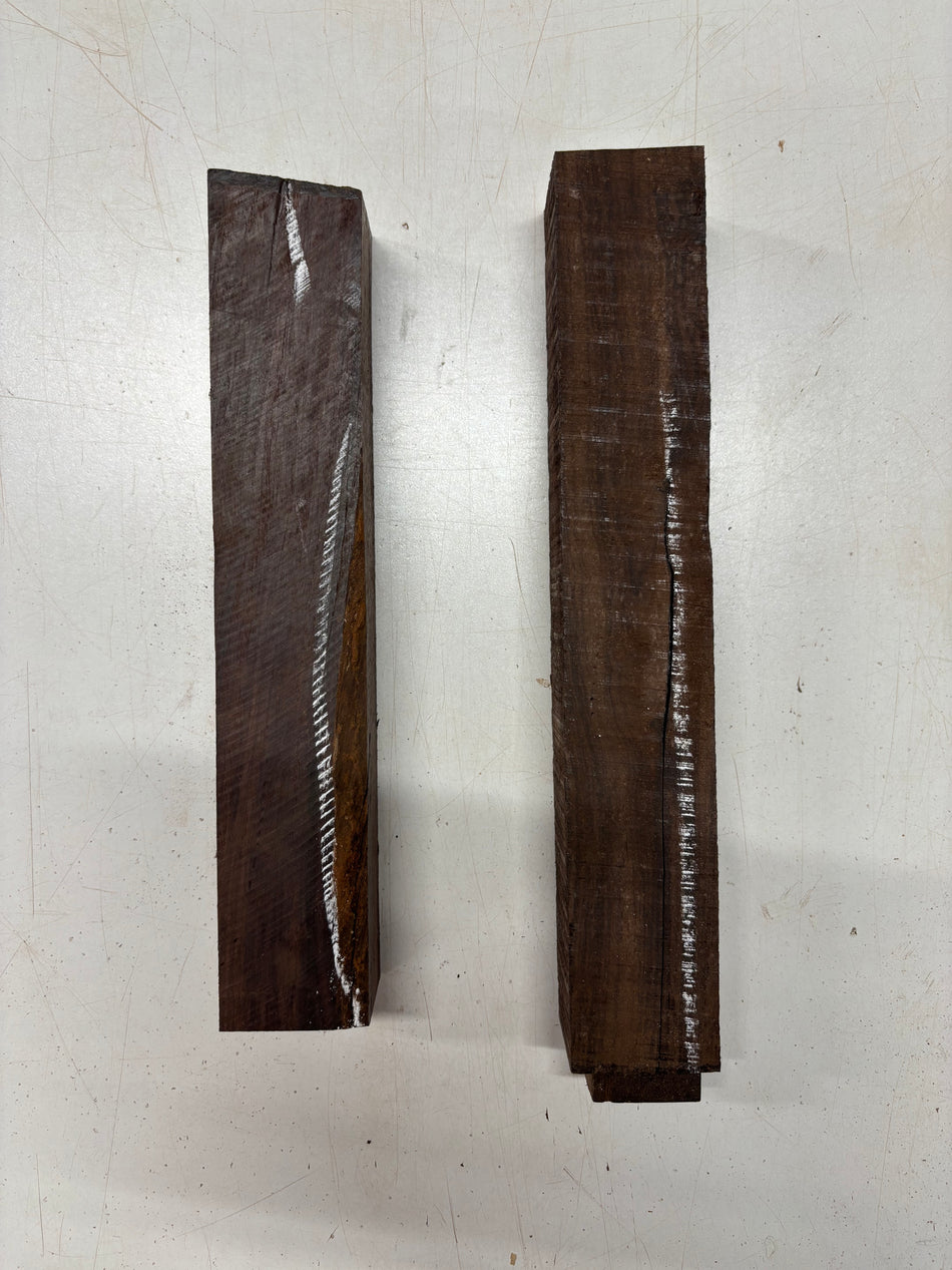 2 Pack, Indian Rosewood Turning Wood Blank  11-3/4"x2"x2"#5756