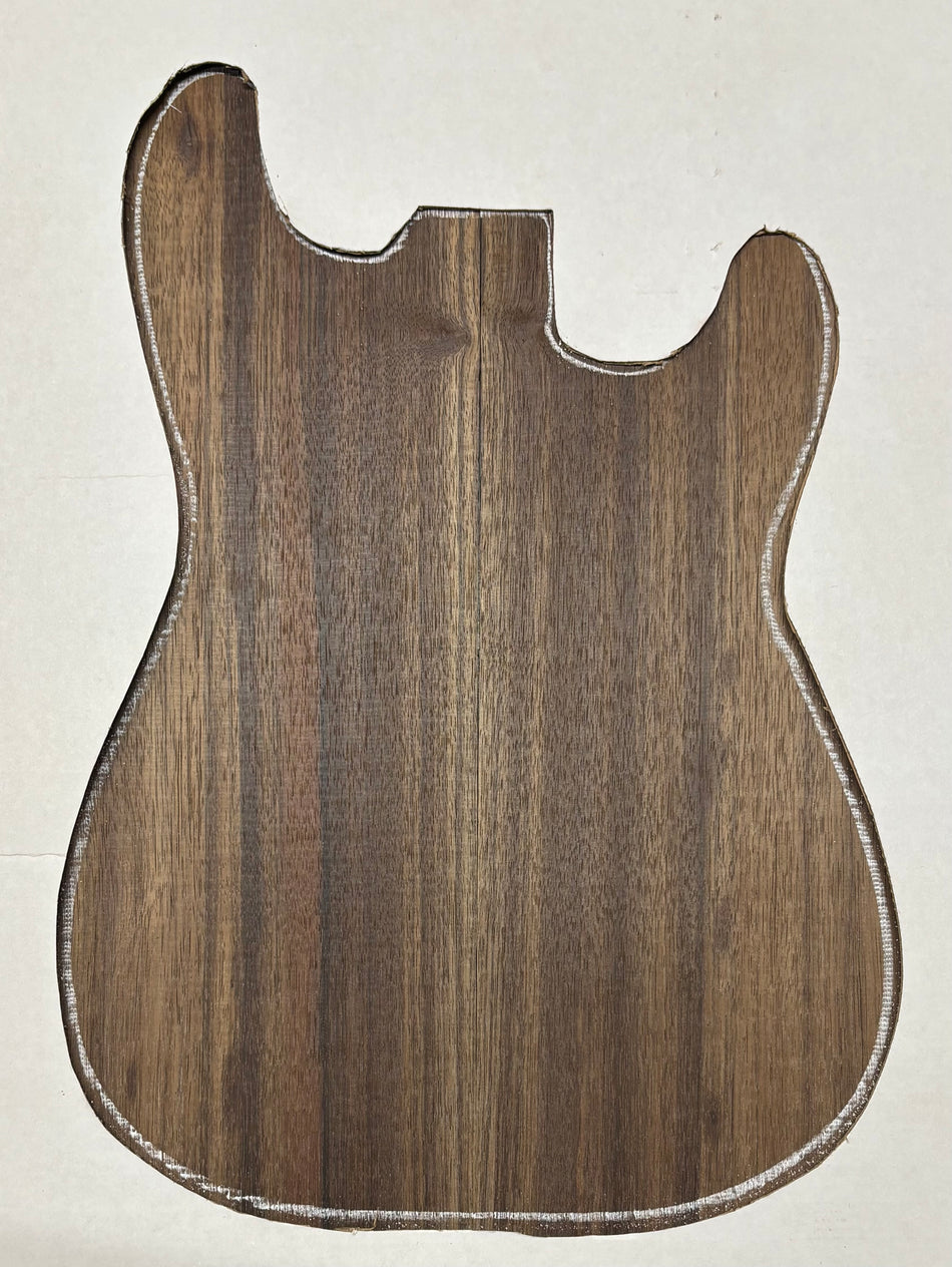 Dessus de guitare en noyer noir appariés "Bookmatch" 53,3 cm x 18,4 cm x 0,6 cm #304