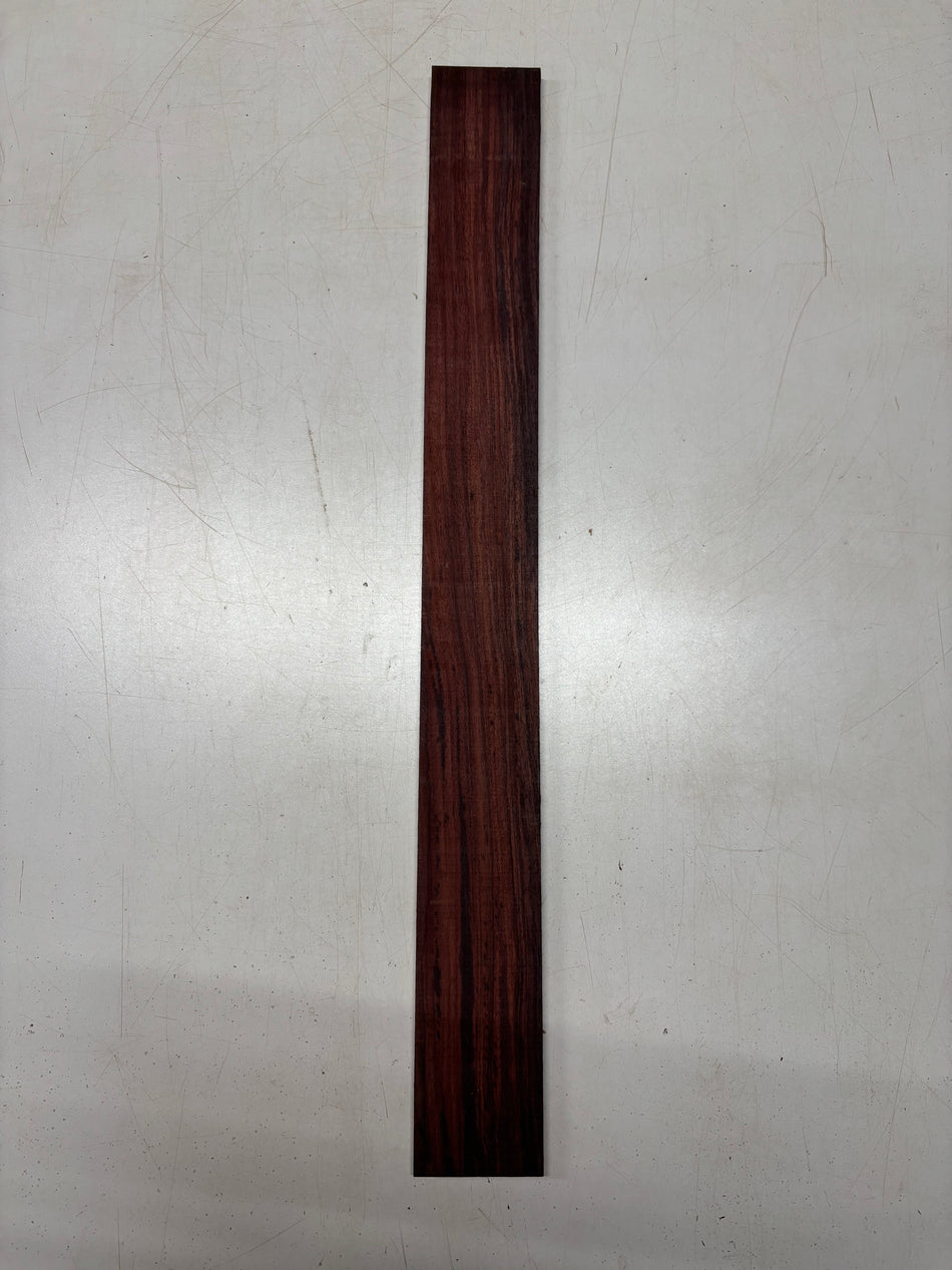 1 Piece, Royal Indian Rosewood Guitar Bass Fingerboard Blank 28"x3"x3/8"#5761