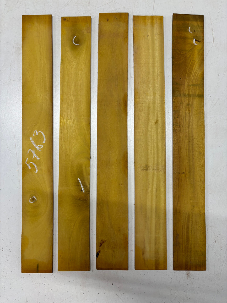5 Pack, Osage Orange Thin Stock Lumber 24"x2-7/8"x1/8"#5763