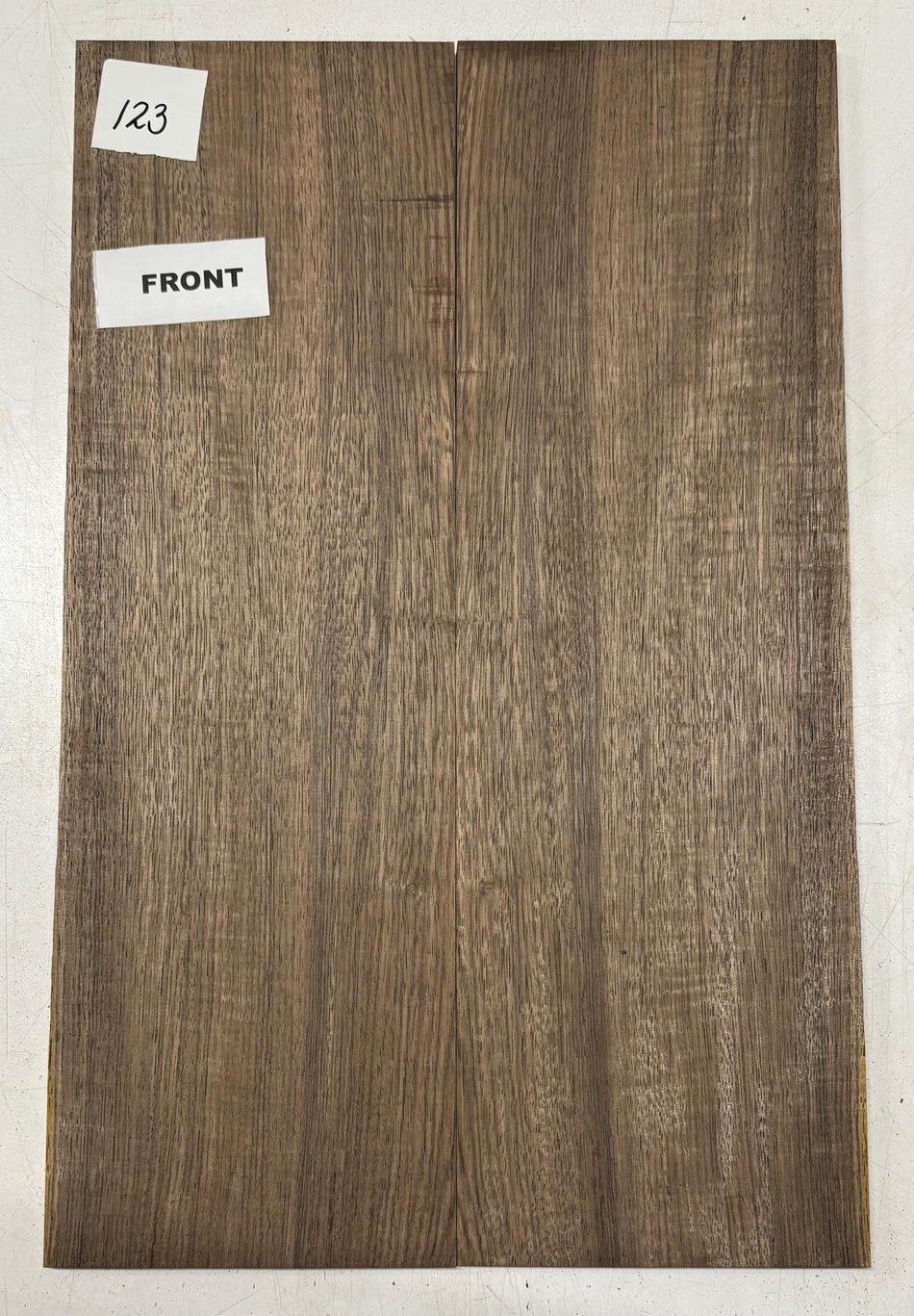 Tables d'harmonie guitare en Zebrawood contrecollé (bookmatched) 21" x 7-1/4" x 1/4" #120