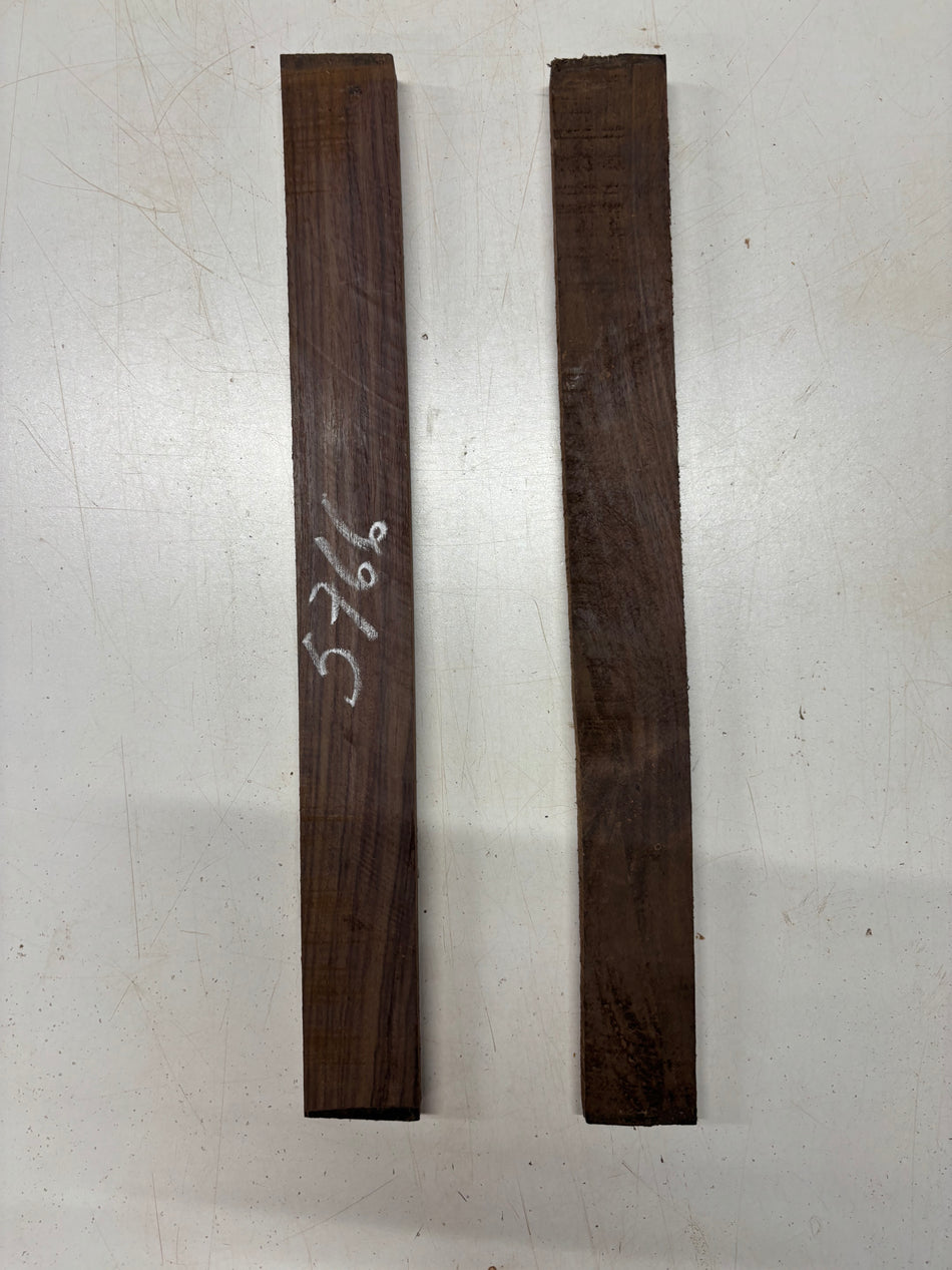 2 Pack, Indian Rosewood Thin Stock Lumber 18"x1-7/8"x1-3/4"#5766