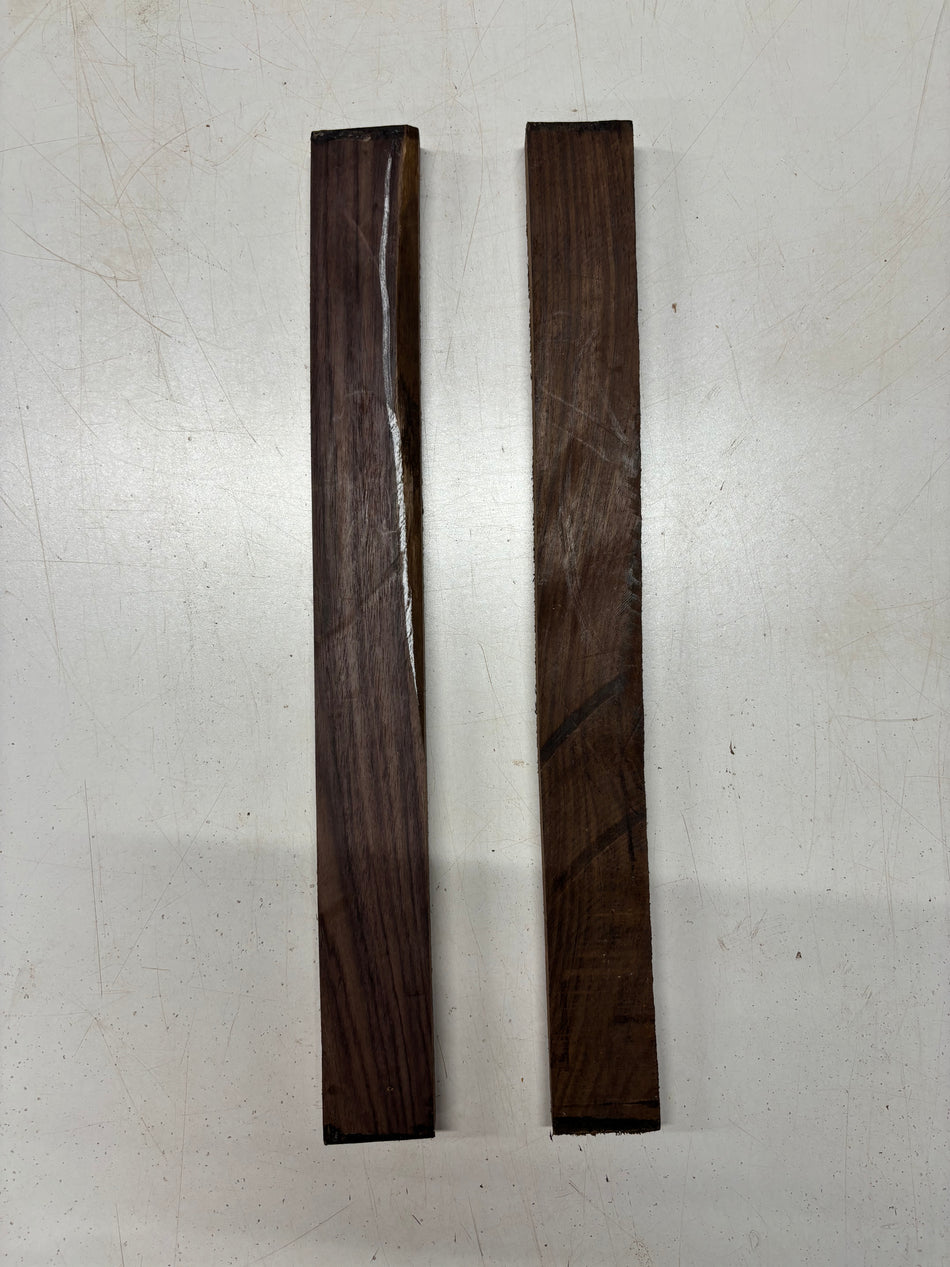 2 Pack, Indian Rosewood Thin Stock Lumber 18"x1-7/8"x1-3/4"#5766