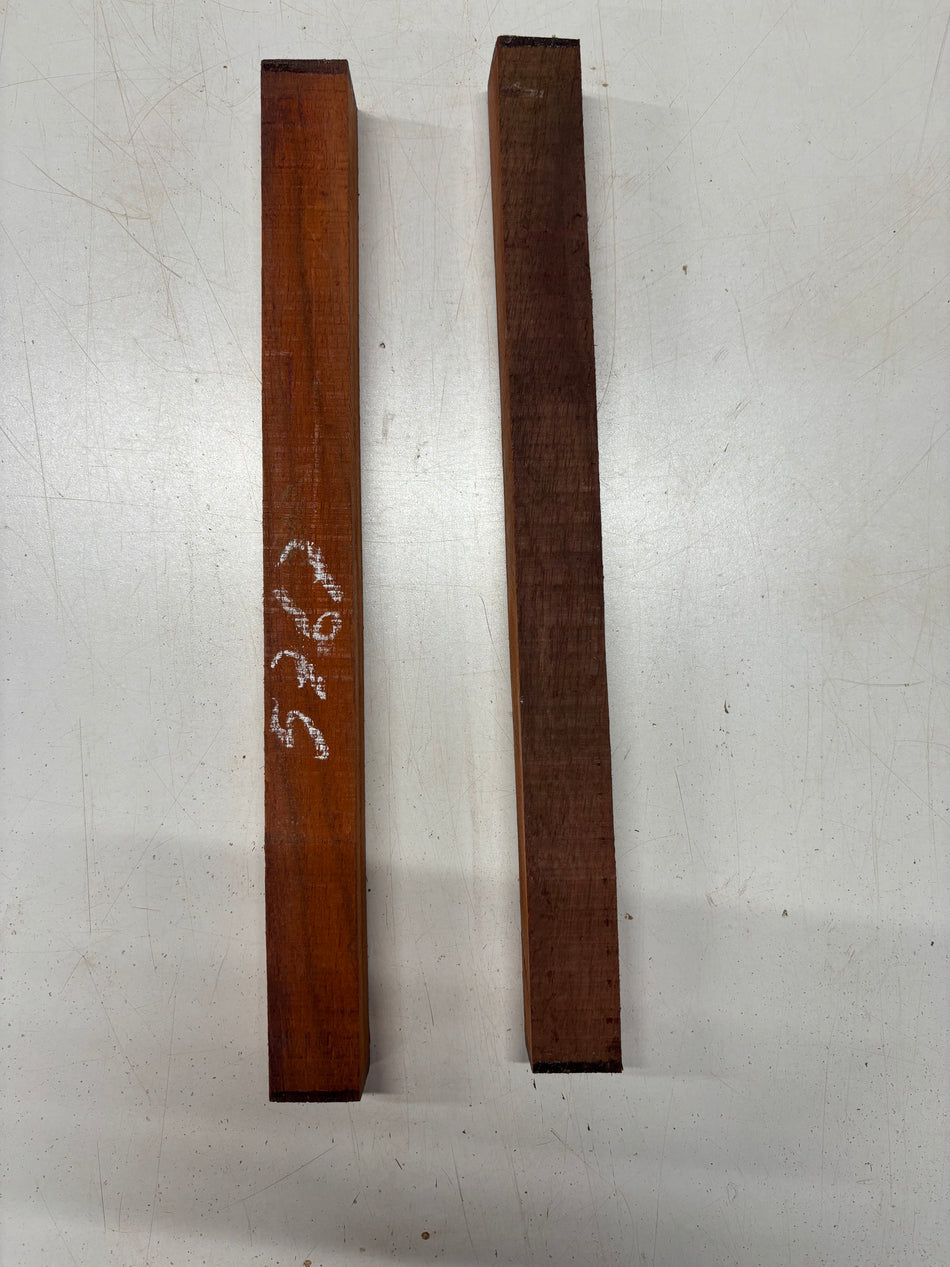 2 Pack, Padauk Turning Wood Blanks 18"x1-1/2"x1-1/2"#5767