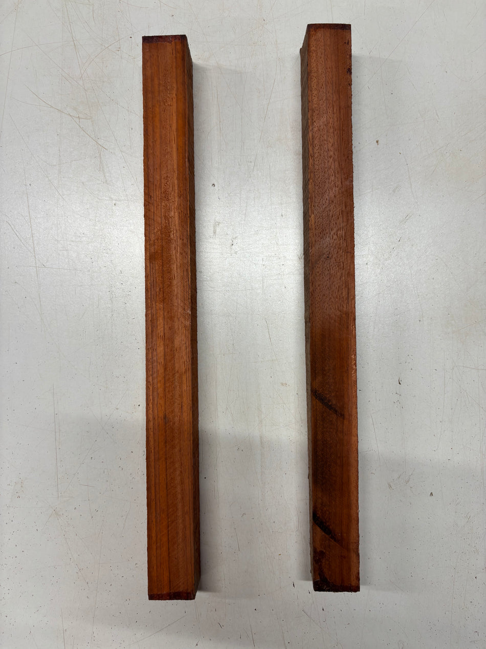 2 Pack, Padauk Turning Wood Blanks 18"x1-1/2"x1-1/2"#5767