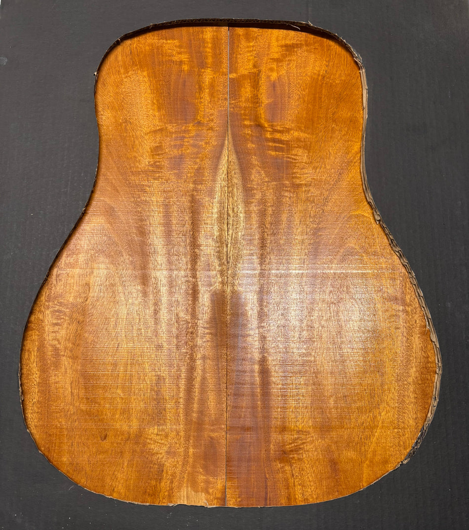 Flame Genuine Mahogany Dreadnought Guitar Back Set #4123
