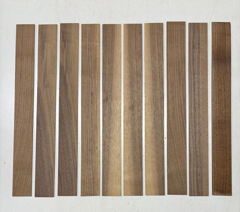 10 Pack, Walnut Thin Stock Lumber 18"x2"x1/8"#5768