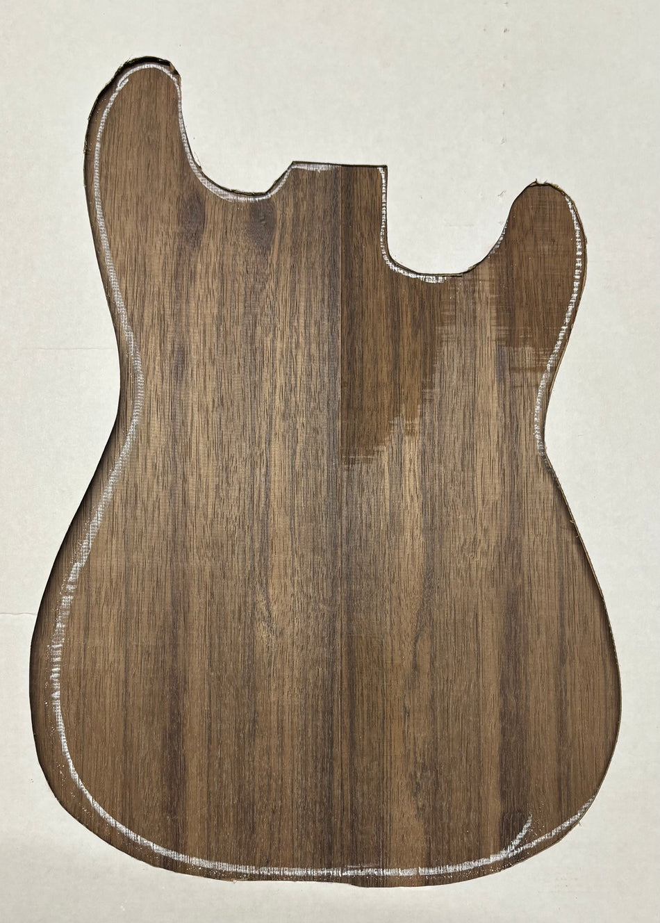 Dessus de guitare en Zebrawood appairé 21" x 7-1/4" x 1/4" #114