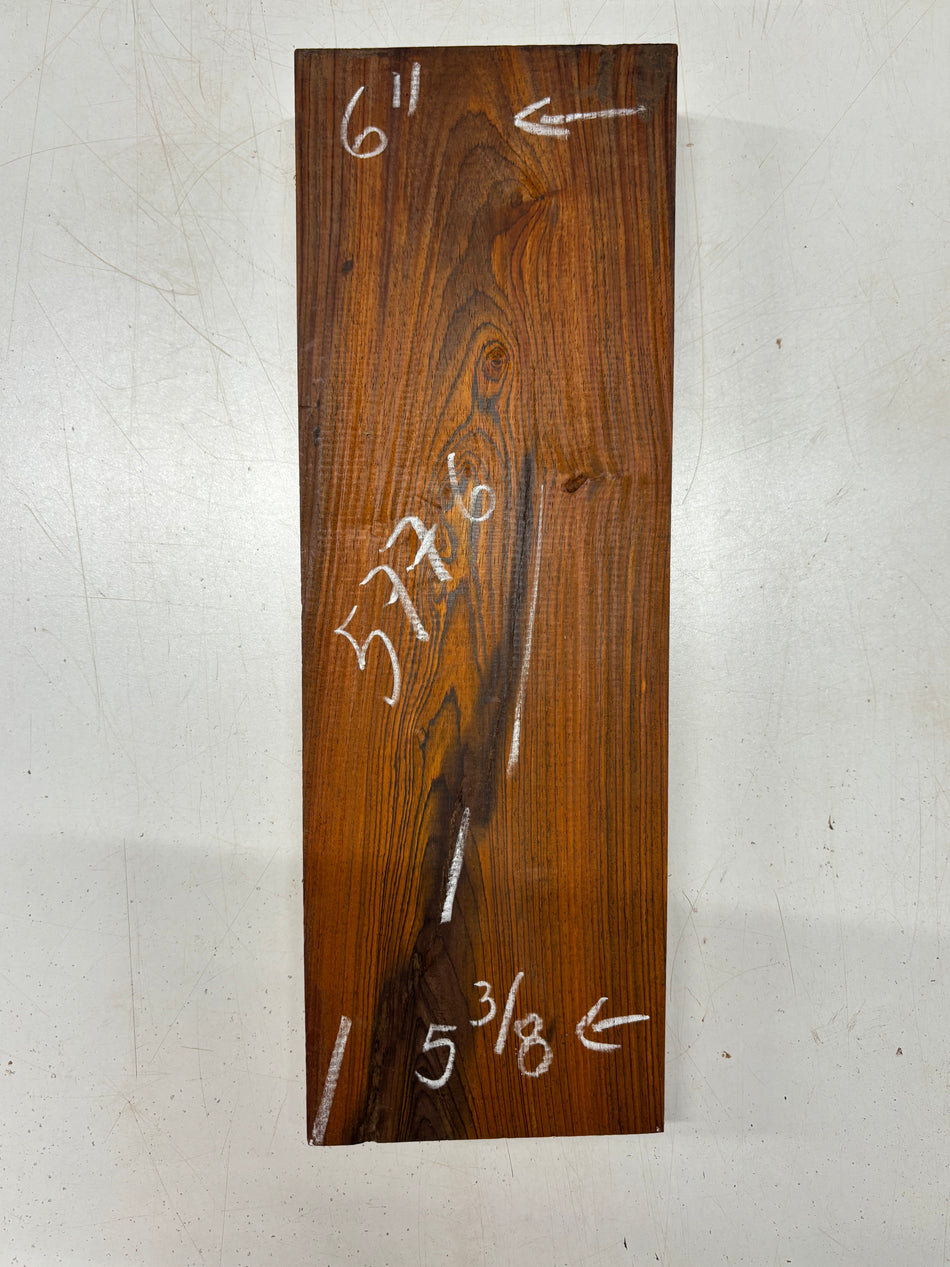 1 Piece, Cocobolo Lumber Board Blank 17"x5-3/8" - 6"x1-3/4"#5776