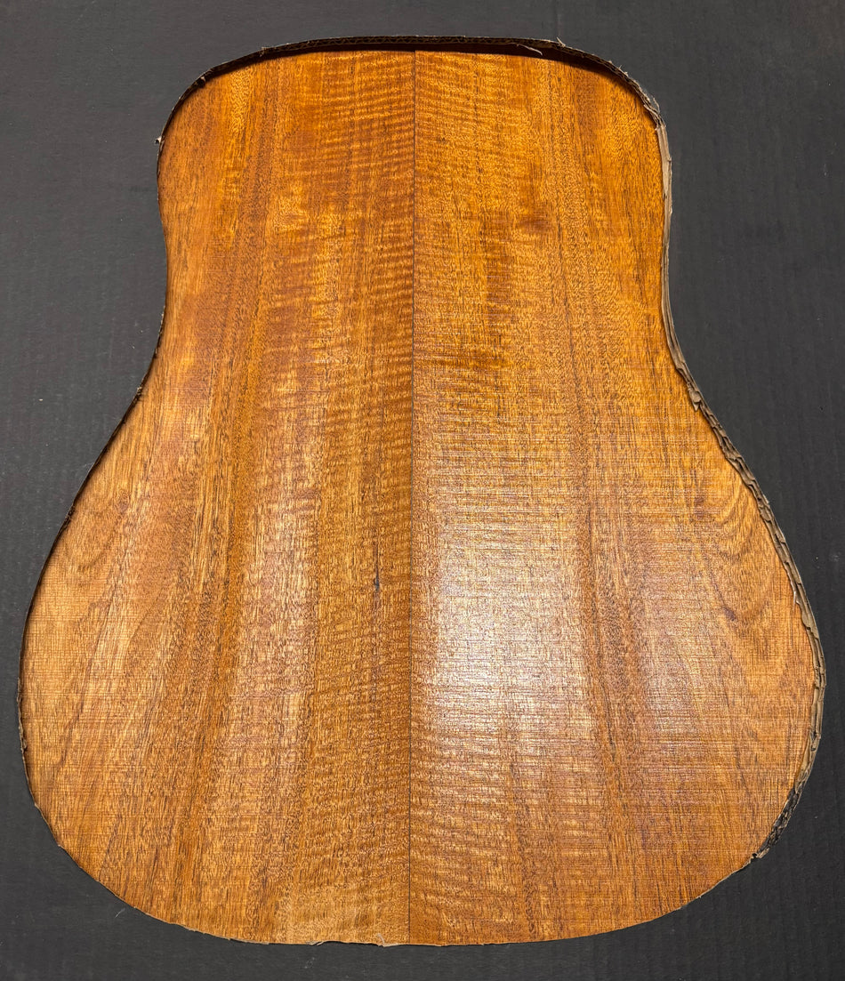 Flame Genuine Mahogany Dreadnought Guitar Back Set #4129