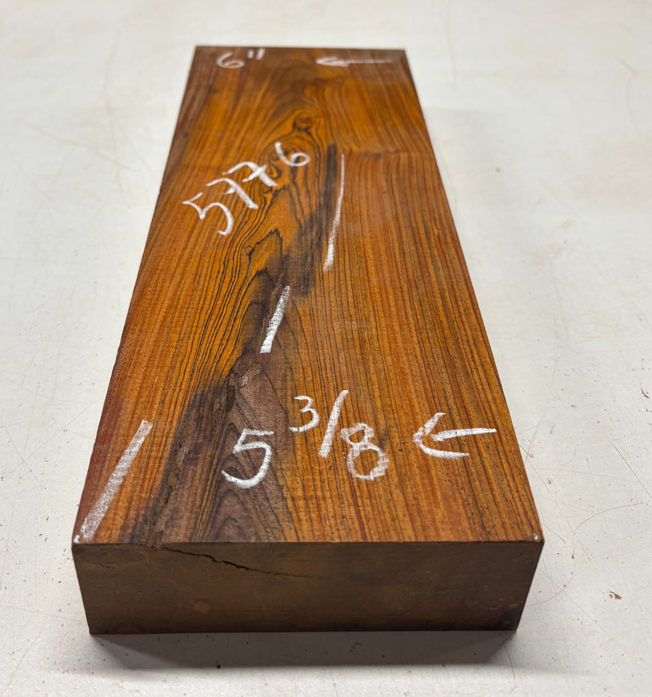 1 Piece, Cocobolo Lumber Board Blank 17"x5-3/8" - 6"x1-3/4"#5776