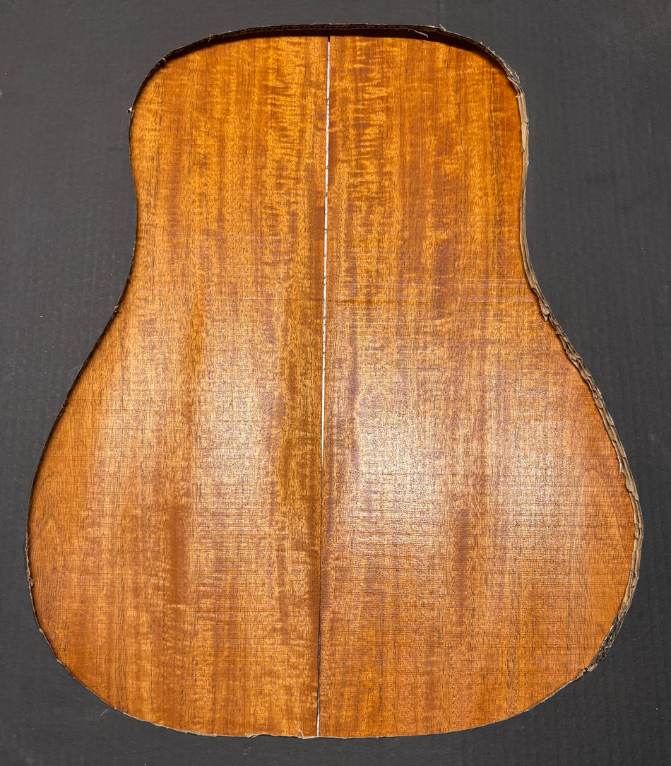 Flame Genuine Mahogany Dreadnought Guitar Back Set #4130