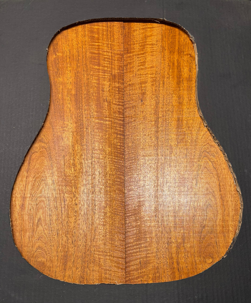 Flame Genuine Mahogany Dreadnought Guitar Back Set #4131
