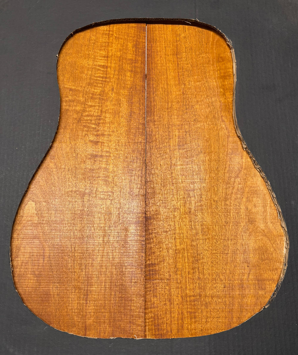 Flame Genuine Mahogany Dreadnought Guitar Back Set #4133