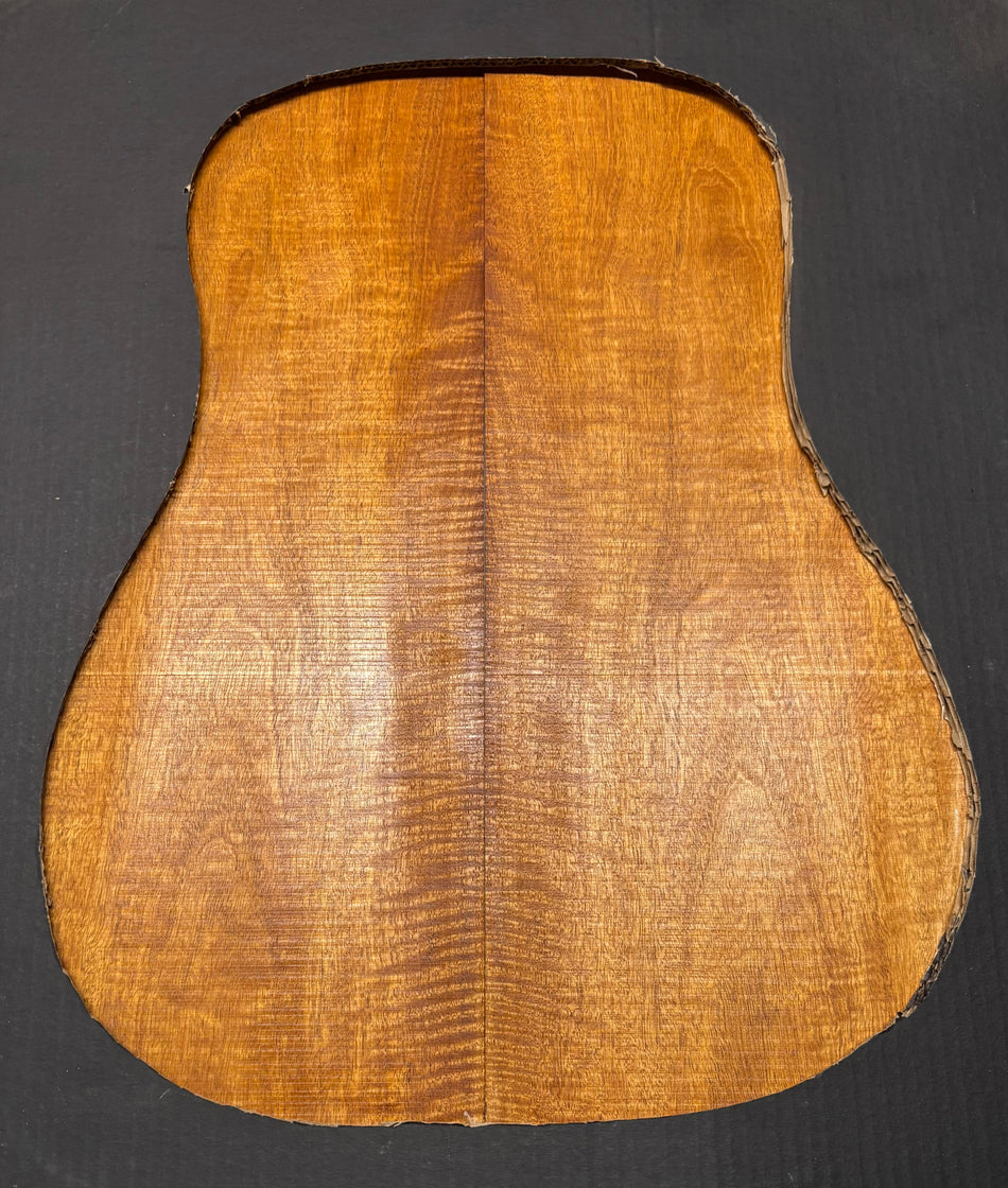 Flame Genuine Mahogany Dreadnought Guitar Back Set #4134
