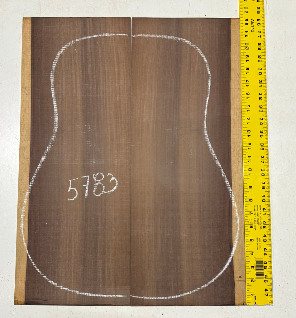 Katalox Dreadnought Guitar Back Set 22"x8-1/2"x3/16"#5783