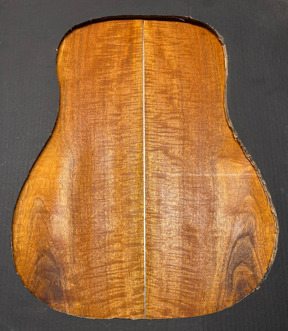 Flame Genuine Mahogany Dreadnought Guitar Back Set #4135