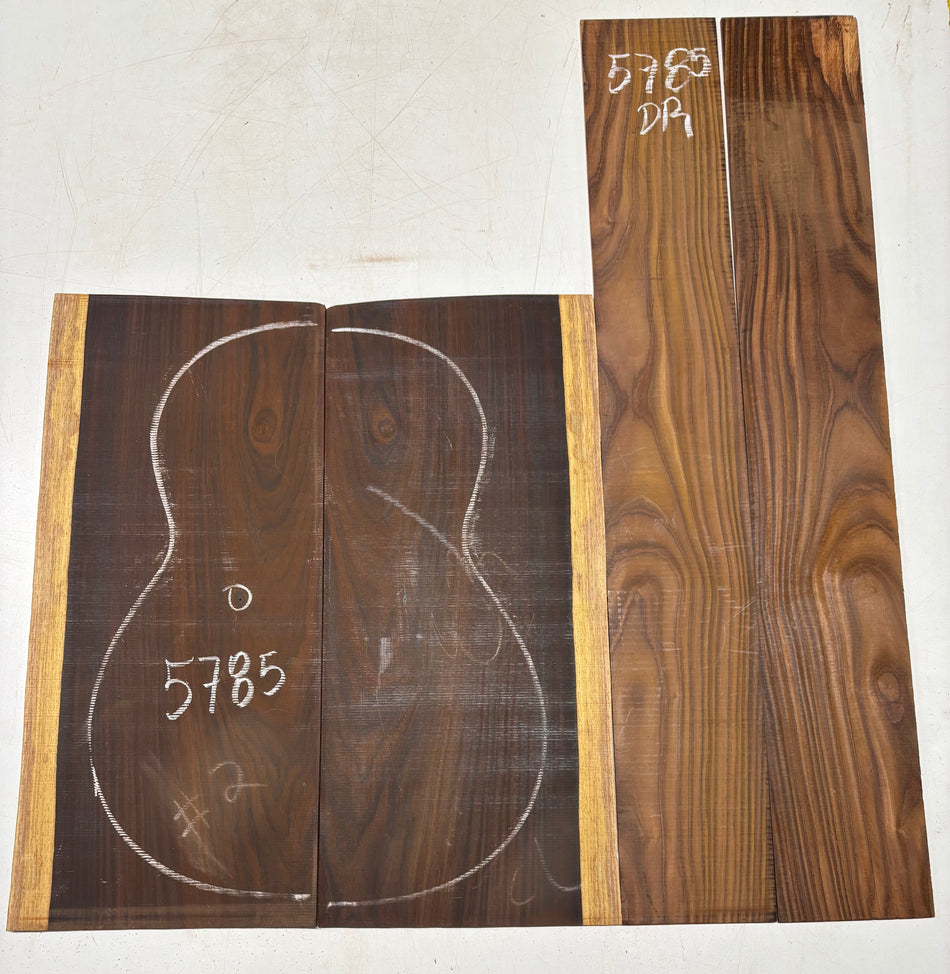 Cocobolo Dreadnought Guitar Back And Side Set#5785