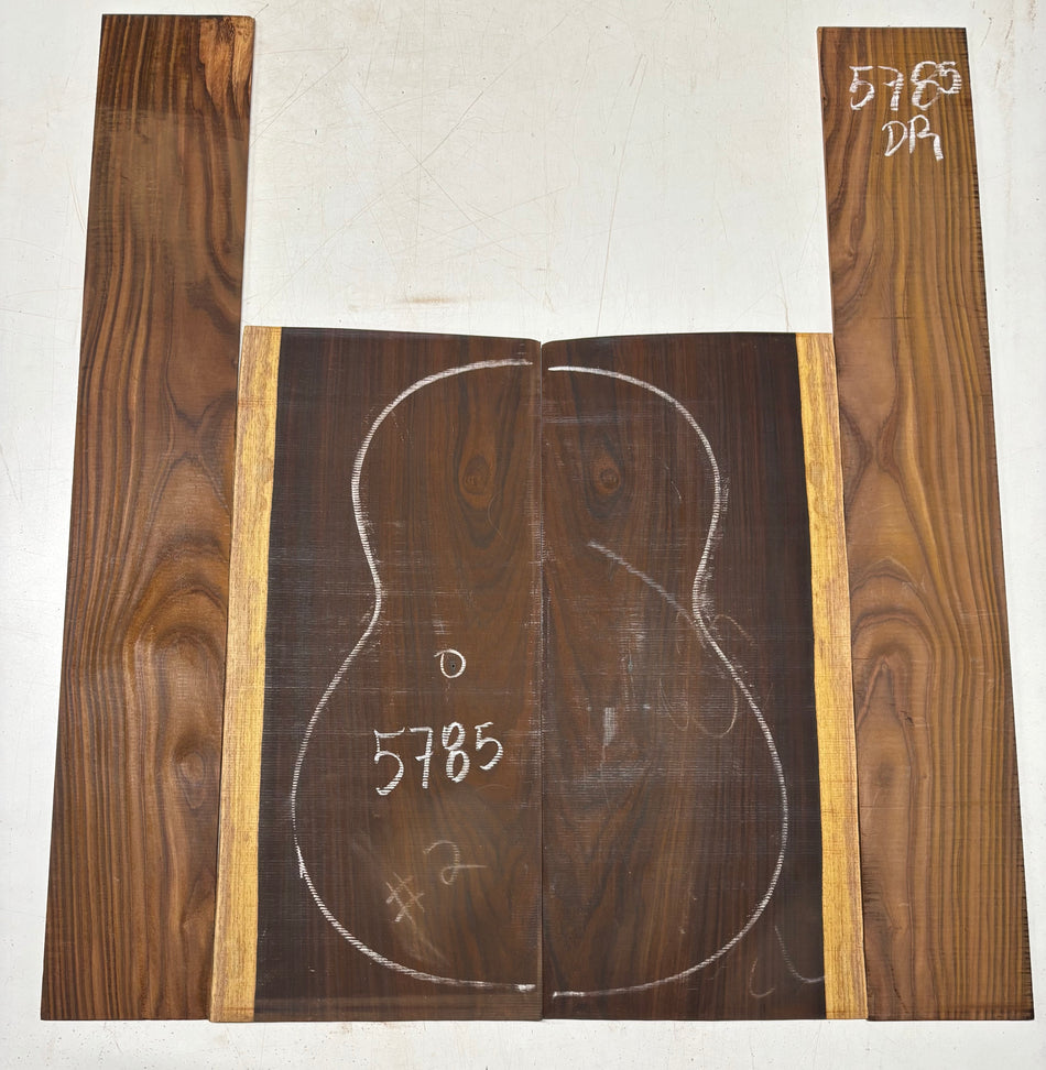 Cocobolo Dreadnought Guitar Back And Side Set#5785
