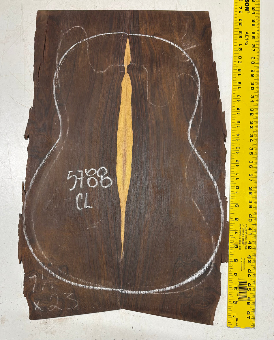 Cocobolo Classical Guitar Back Set 22"x7-1/4"x3/16" #5788