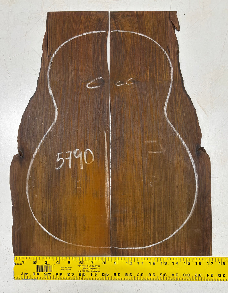 Cocobolo Classical Guitar Back Set 22"x8-1/2"x3/16" #5790