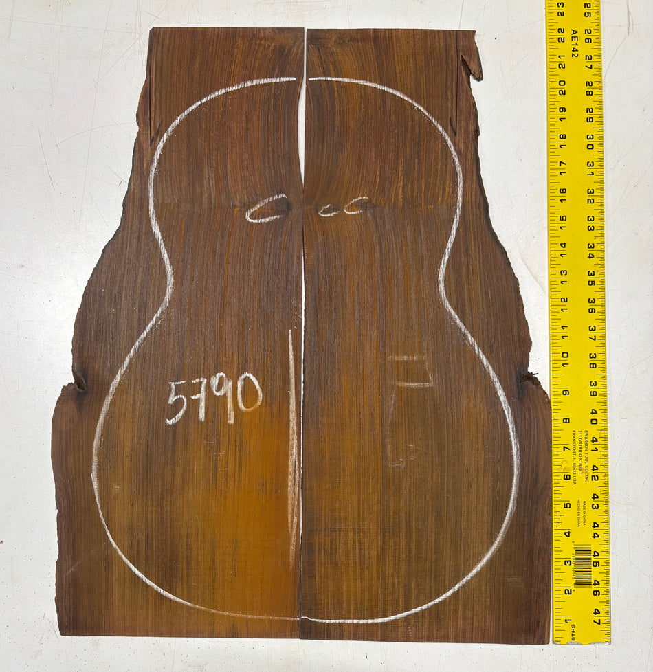 Cocobolo Classical Guitar Back Set 22"x8-1/2"x3/16" #5790