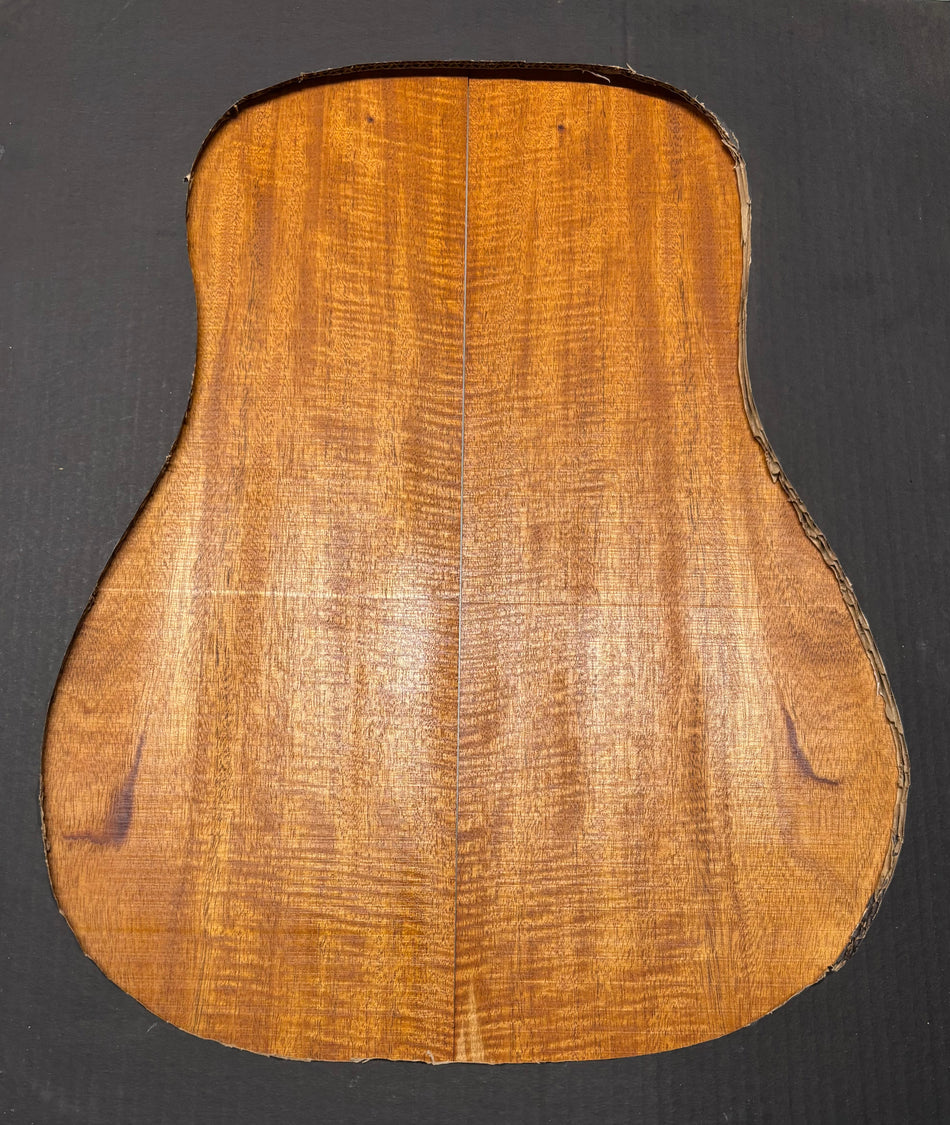 Flame Genuine Mahogany Dreadnought Guitar Back Set #4140
