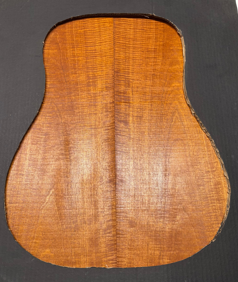 Flame Genuine Mahogany Dreadnought Guitar Back Set #4141