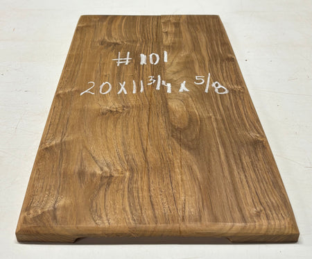 Teak Wood Chopping/Cutting Board (2 Piece- Glued)- 20" x 11-3/4" x 5/8" #101 - Exotic Wood Zone