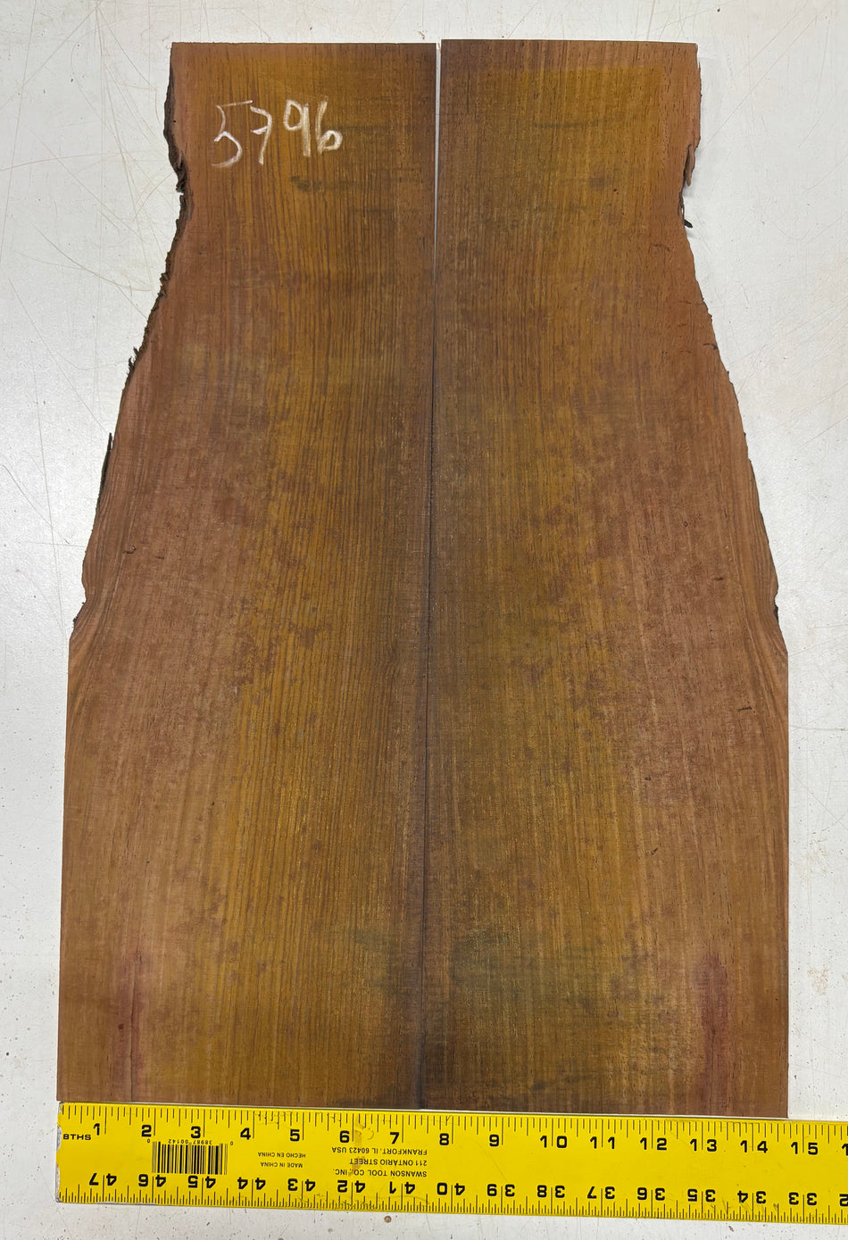 Cocobolo Parlor Guitar Back Set 22"x7"x1/8" #5796