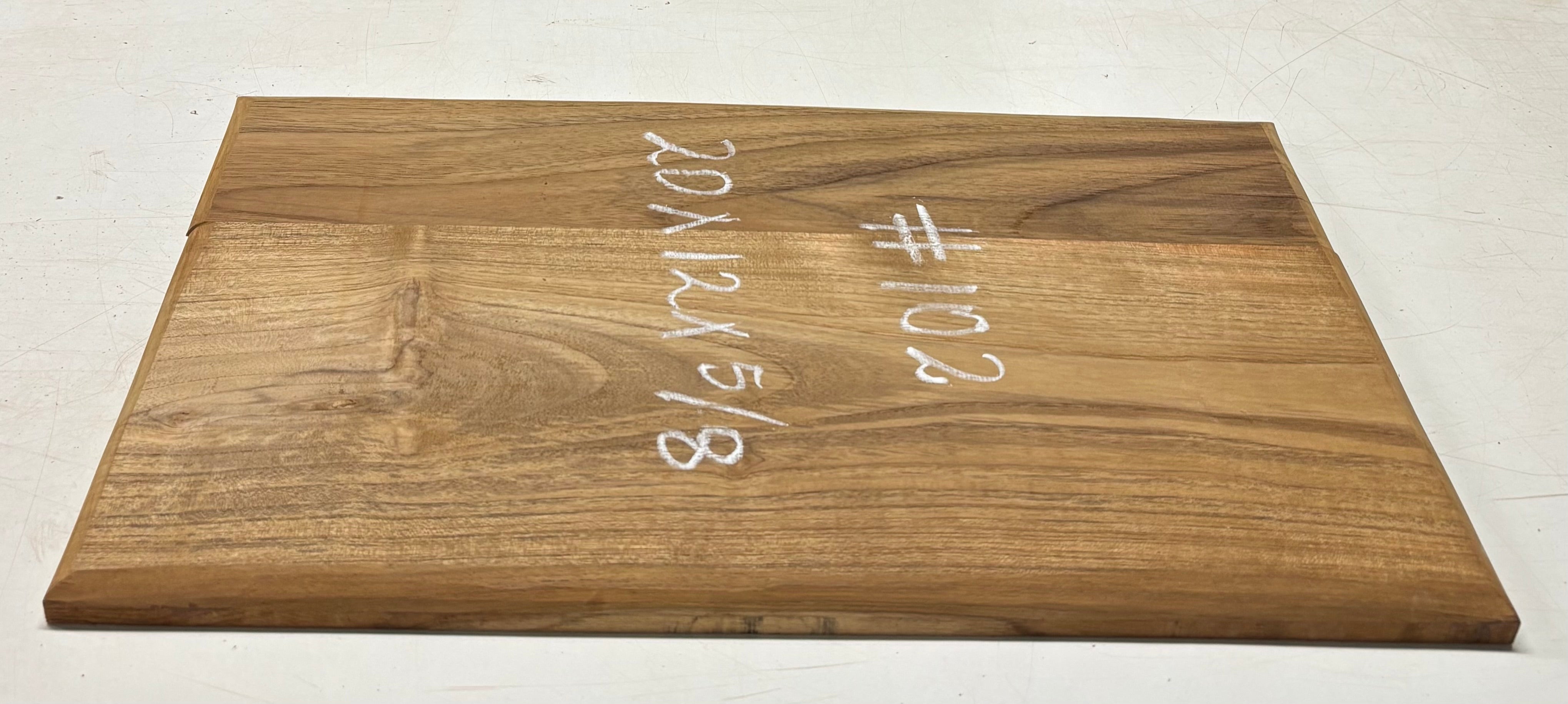 Teak Wood Chopping/Cutting Board (2 Piece- Glued)-20" x 12" x 5/8" #102 - Exotic Wood Zone