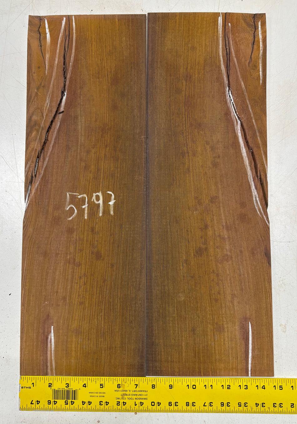 Cocobolo Parlor Guitar Back Set 22"x7"x1/8" #5797