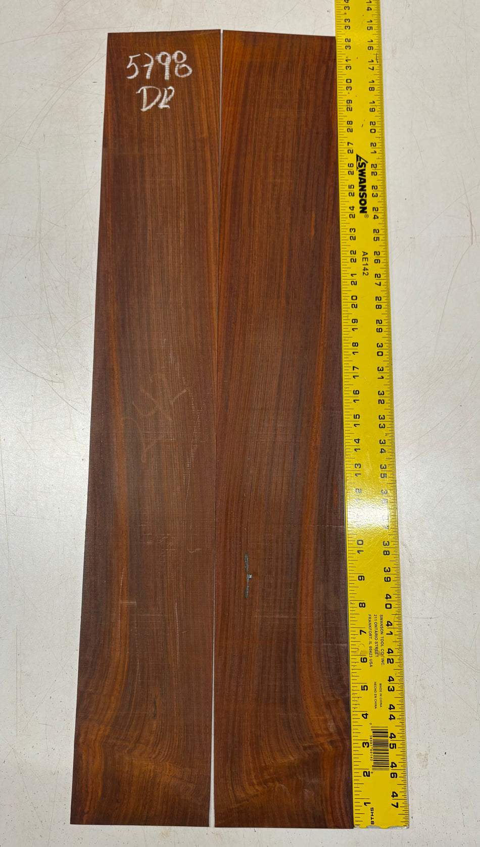 Cocobolo Dreadnought Guitar Side Set 32"x5"x3/16" #5798