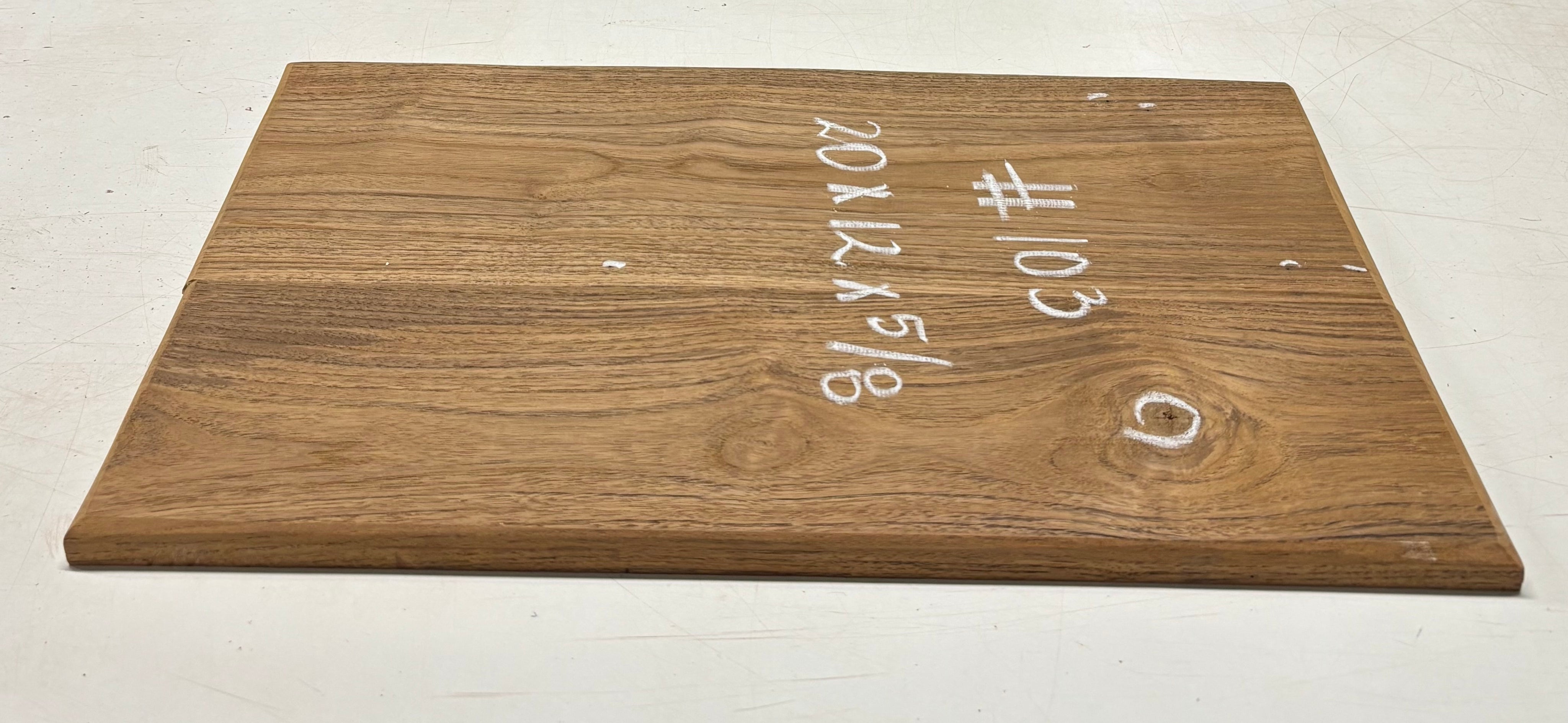 Teak Wood Chopping/Cutting Board (2 Piece- Glued)-20" x 12" x 5/8" #103 - Exotic Wood Zone