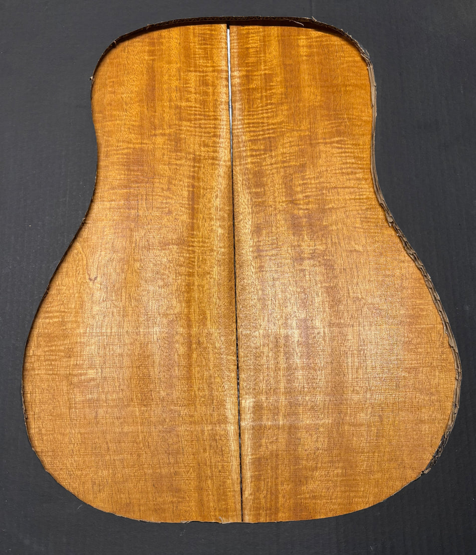 Flame Genuine Mahogany Dreadnought Guitar Back Set #4146