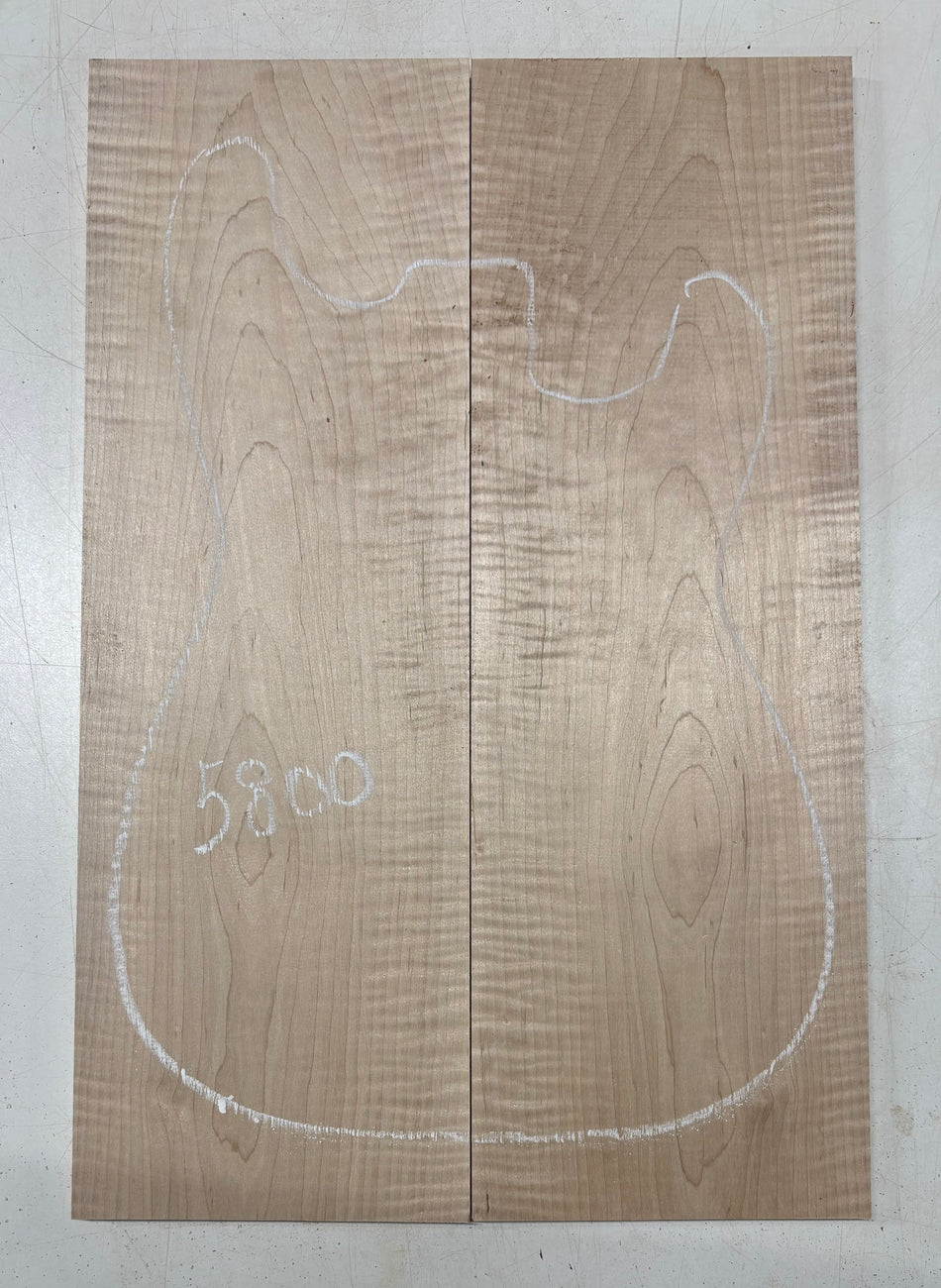 Flame Hard Maple Drop Top 21"x7"x1/2"#5800