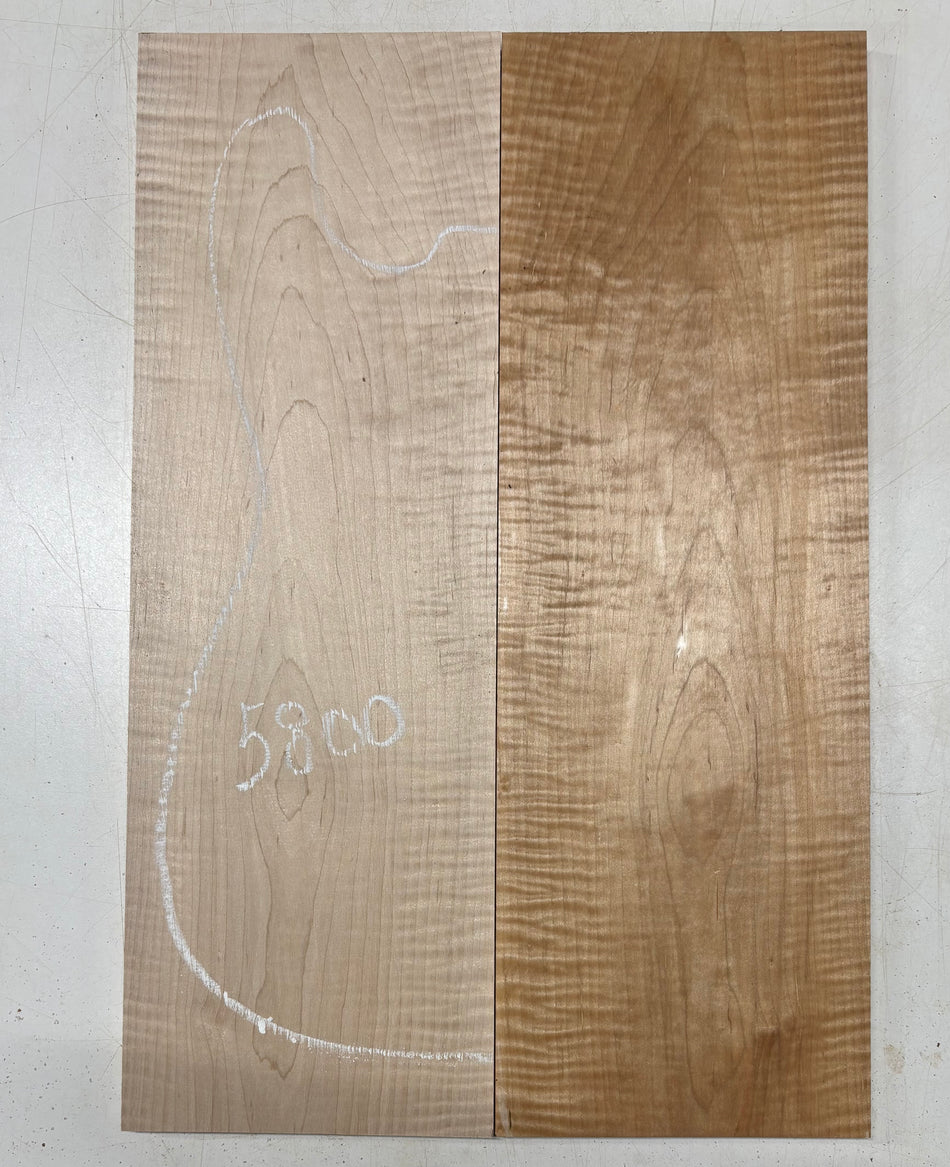 Flame Hard Maple Drop Top 21"x7"x1/2"#5800