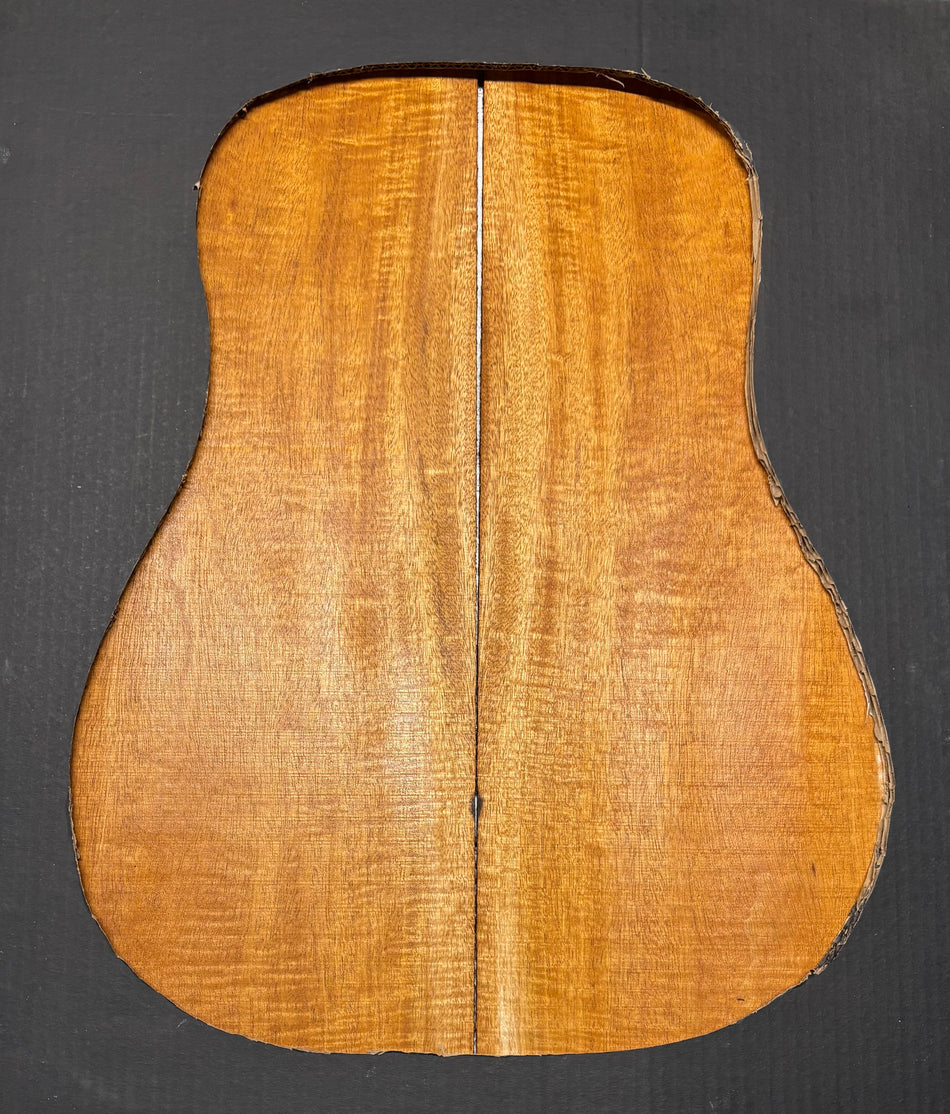 Flame Genuine Mahogany Dreadnought Guitar Back Set #4147