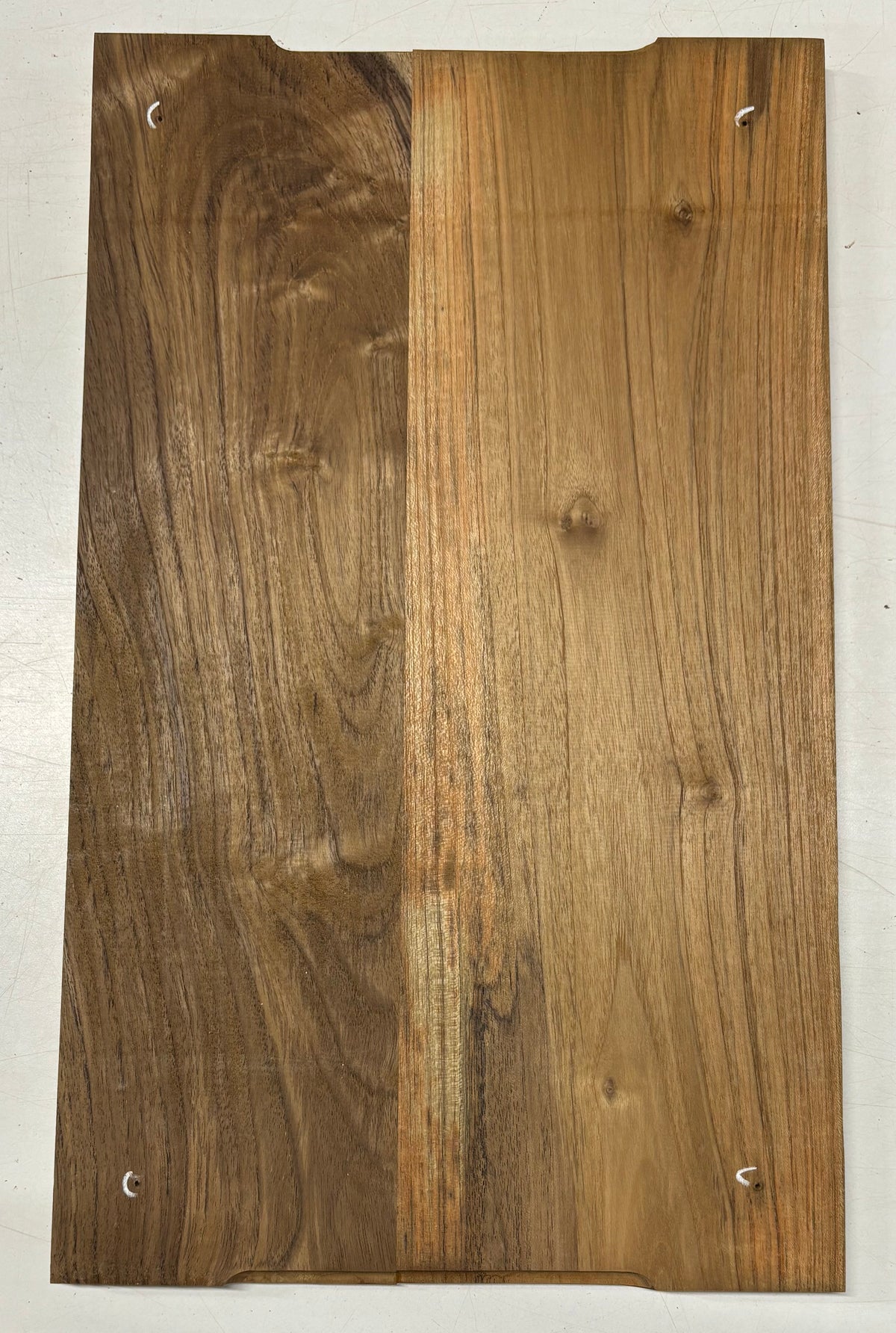 Teak Wood Chopping/Cutting Board (2 Piece- Glued)-20" x 12" x 5/8" #104 - Exotic Wood Zone