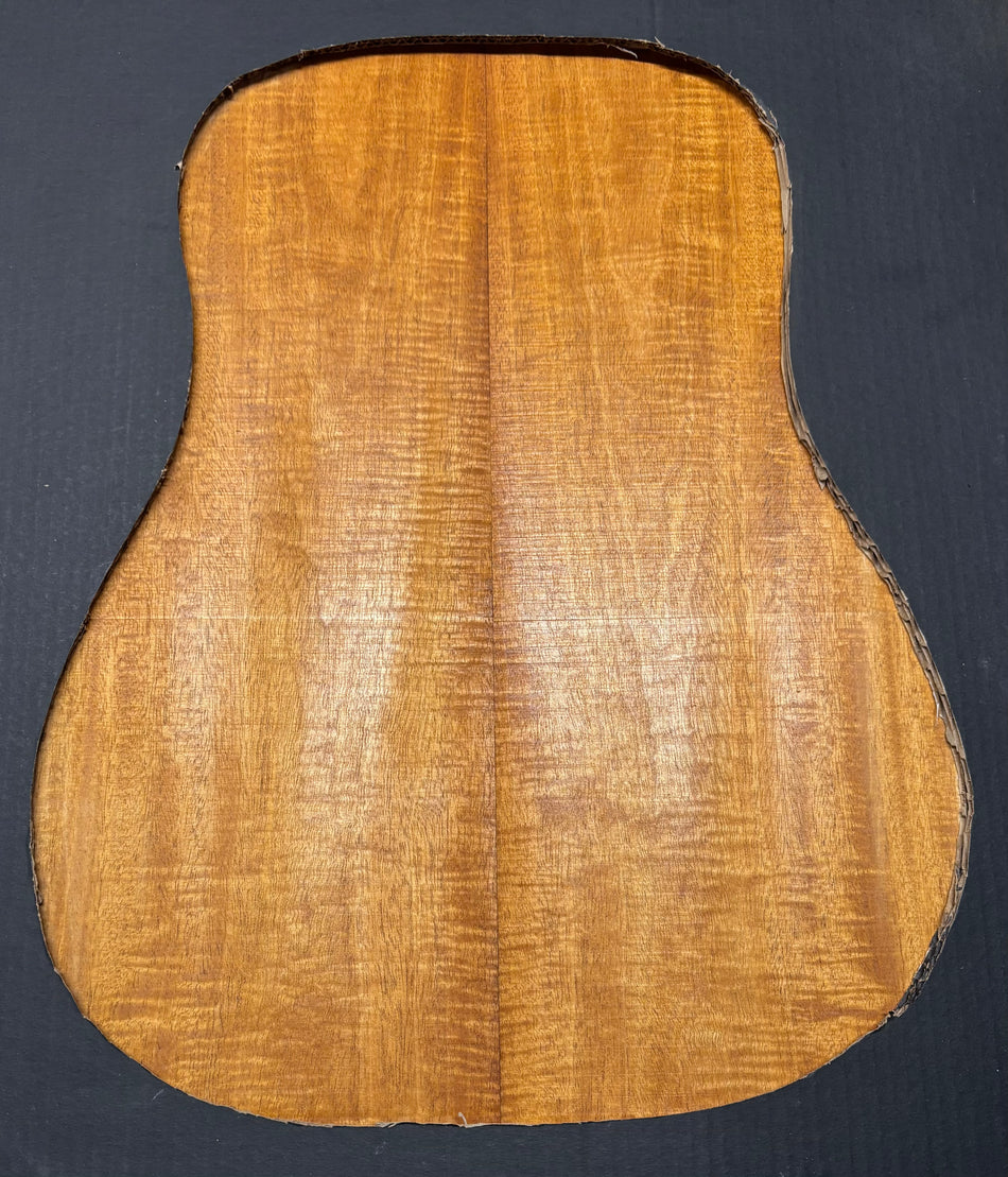 Flame Genuine Mahogany Dreadnought Guitar Back Set #4148