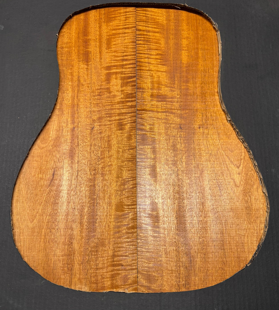 Flame Genuine Mahogany Dreadnought Guitar Back Set #4149
