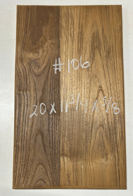 Teak Wood Chopping/Cutting Board (2 Piece- Glued)-20" x 11-3/4" x 5/8" #106 - Exotic Wood Zone