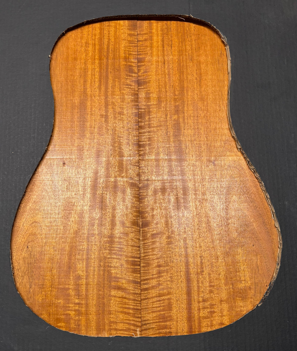 Flame Genuine Mahogany Dreadnought Guitar Back Set #4151