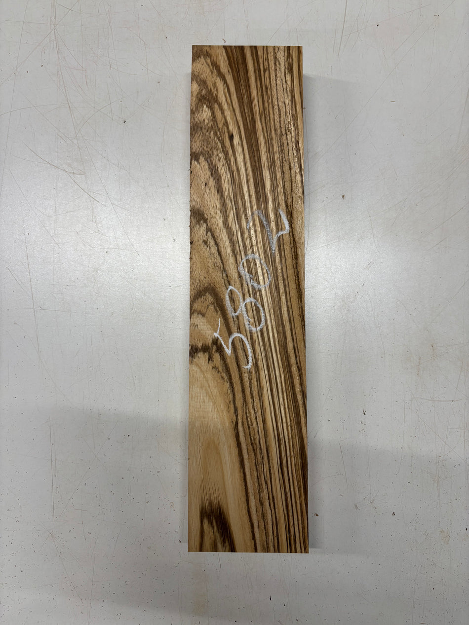 1 Piece, Zebrawood Lumber Board Blank 18"x4"x1-5/8"#5802