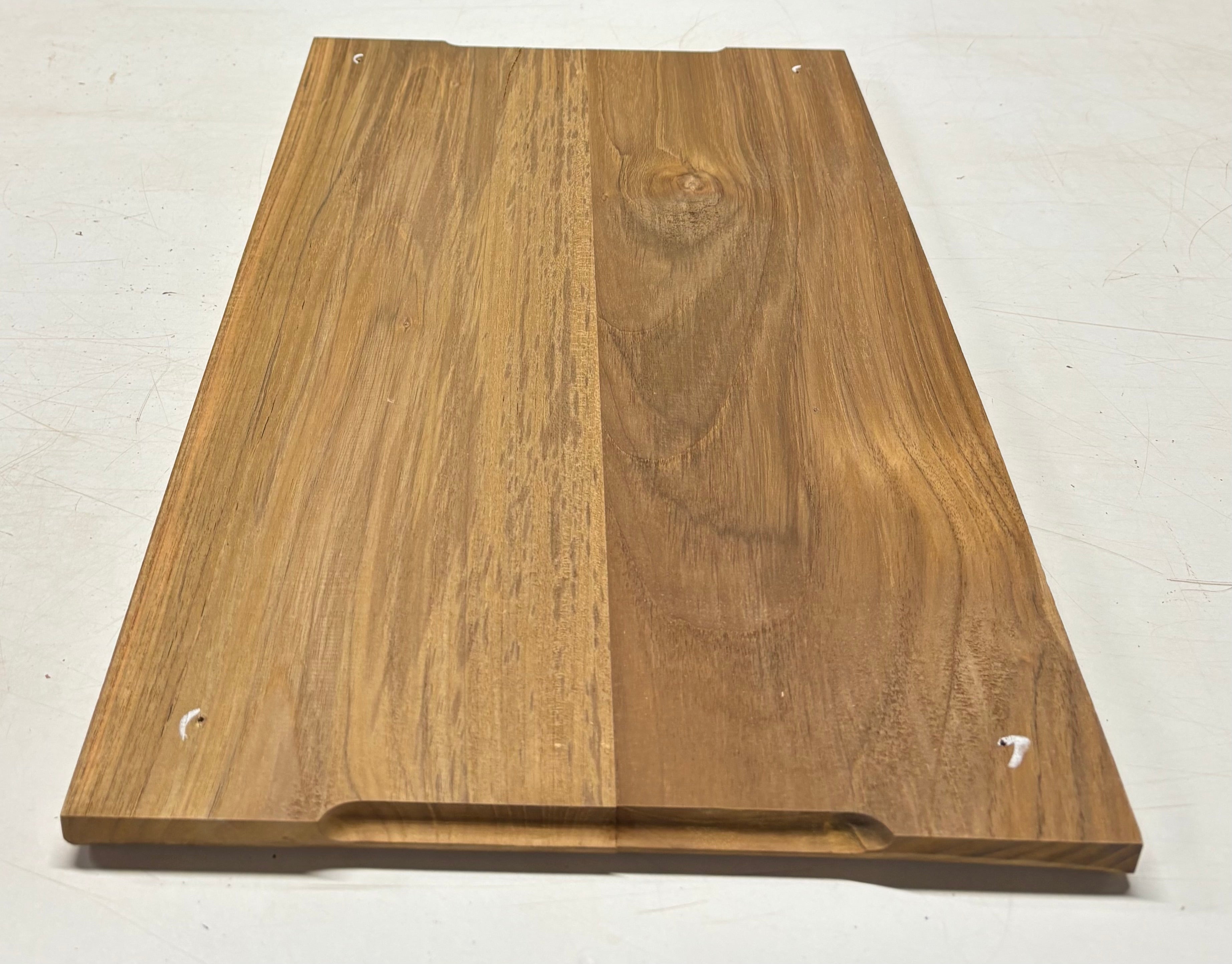 Teak Wood Chopping/Cutting Board (2 Piece- Glued)-20" x 12" x 5/8" #107 - Exotic Wood Zone