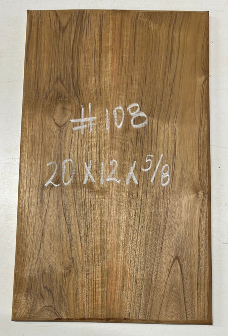 Teak Wood Chopping/Cutting Board (2 Piece- Glued)-20" x 12" x 5/8" #108 - Exotic Wood Zone