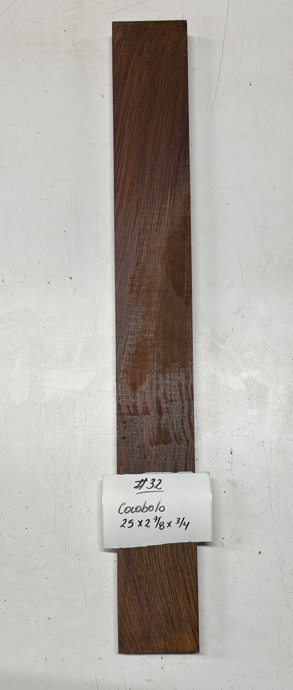 Cocobolo Lumber Board 25" x 2-7/8" x 3/4" #32